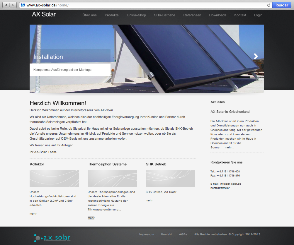 Bluthardt IT-Systemhaus - Portfolio - WebDesign